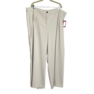 Vince Camuto Womens Wide Leg Trousers 24W Natural Connection Clay Pockets New